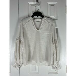 Jacqueline de Yong Cream Blouse Size 34 US Small